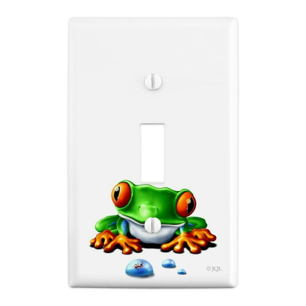Graphics Wallplates Triple Rocker Cute Frogs And Toads Switch Covers Wall Plate 